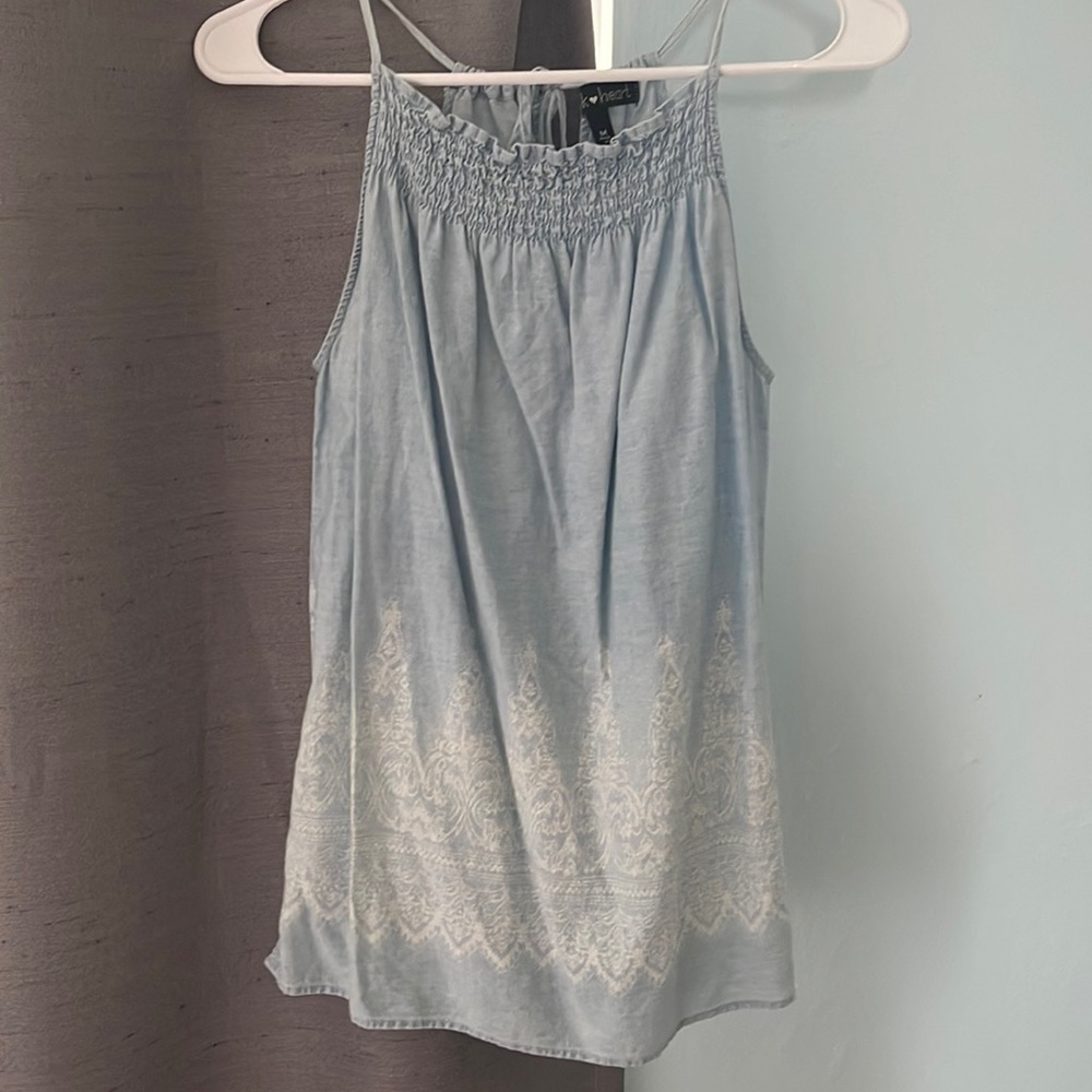 Light blue blouse💙🤍